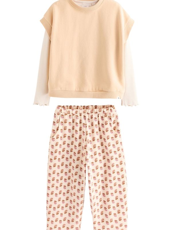 Next Next Komplet  rumena / bordo