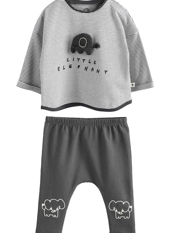 Next Next Komplet  temno siva / bela