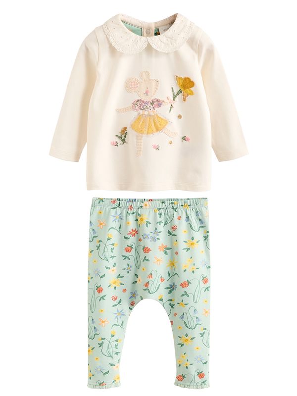 Next Next Komplet  turkizna / rumena / roza / volneno bela