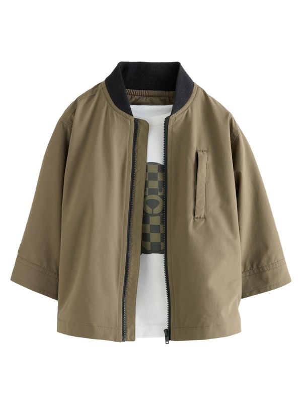 Next Next Komplet  zelena / kaki / bela