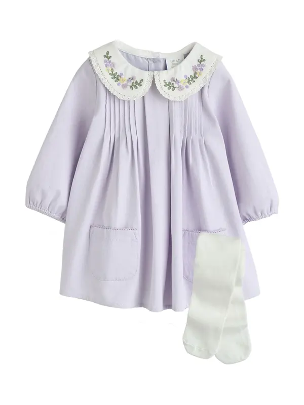 Next Next Komplet  zelena / pastelno lila / bela