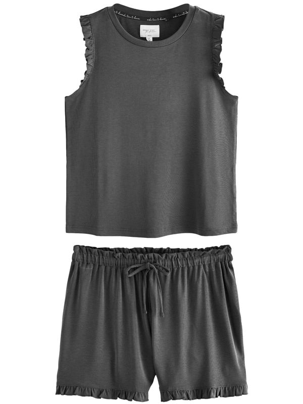 Next Next Kratke hlače za spanje  temno siva