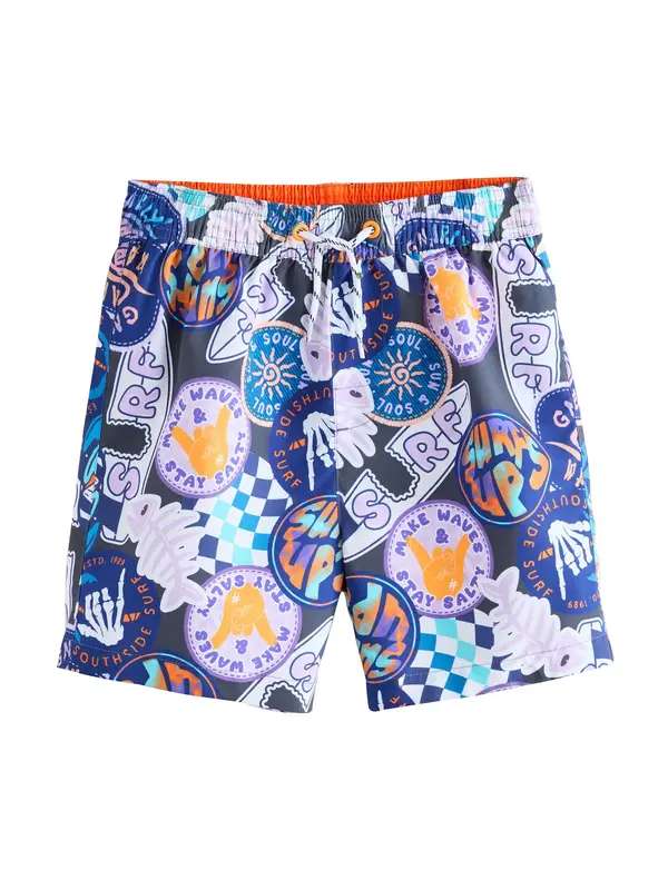 Next Next Kratke kopalne hlače  mornarska / majnica / oranžna / bela