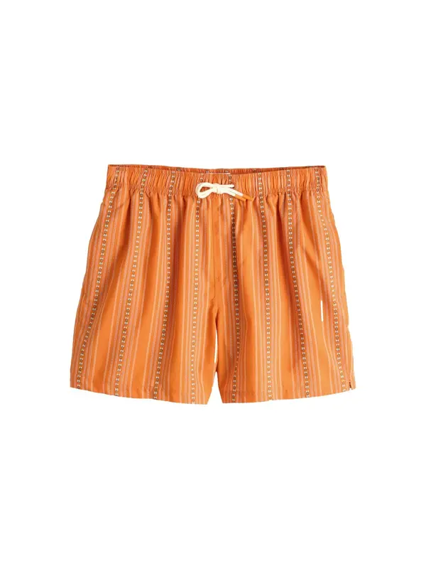 Next Next Kratke kopalne hlače  temno zelena / oranžna / pastelno oranžna / off-bela