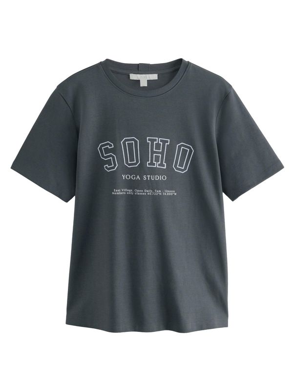 Next Next Majica  antracit / off-bela