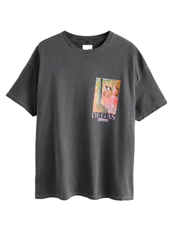 Next Next Majica  antracit / travnato zelena / korala