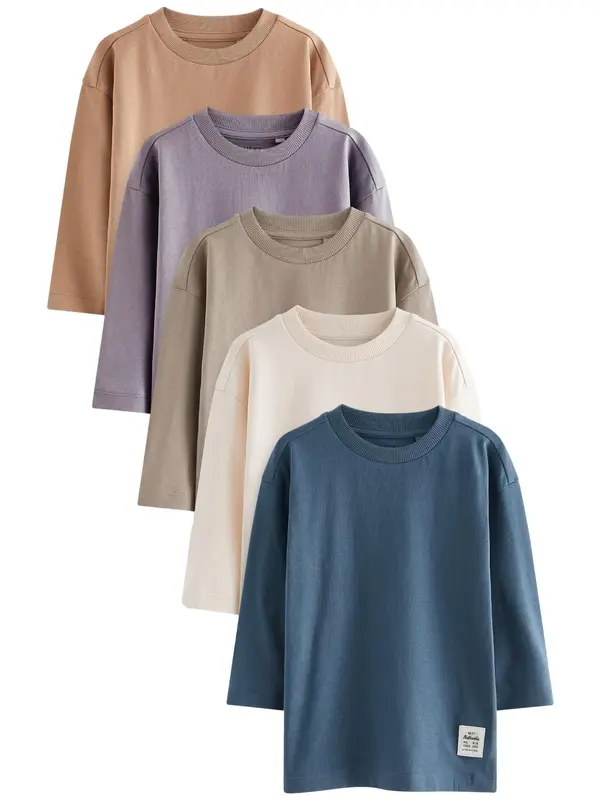 Next Next Majica  bež / nude / marine / rjava / lila