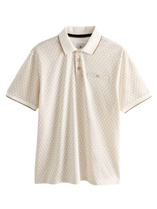 Next Next Majica  bež / zlata / bela