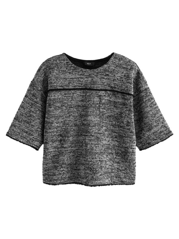 Next Next Majica 'Boxy Boucle '  siva