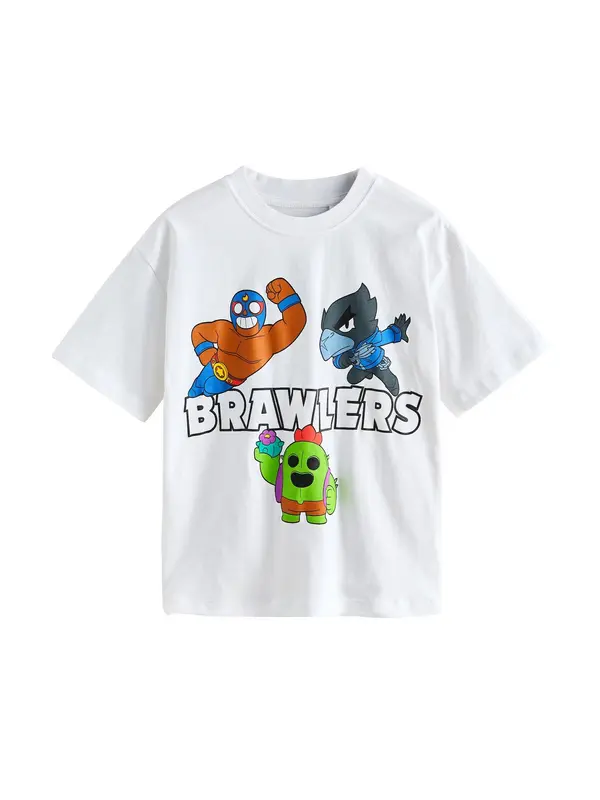 Next Next Majica 'Brawl Stars'  modra / svetlo zelena / temno oranžna / bela