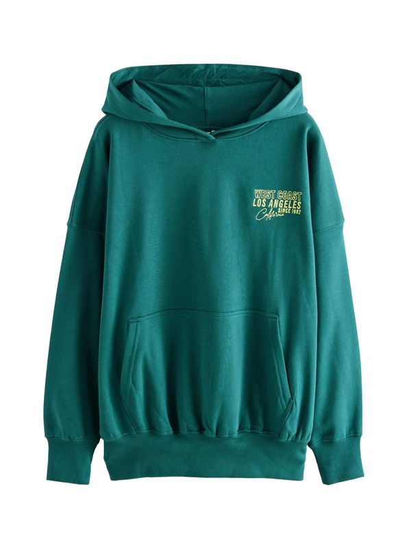 Next Next Majica ' California'  turkizna / neonsko rumena