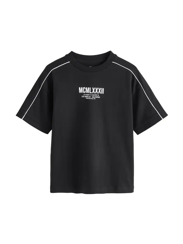 Next Next Majica  črna / bela