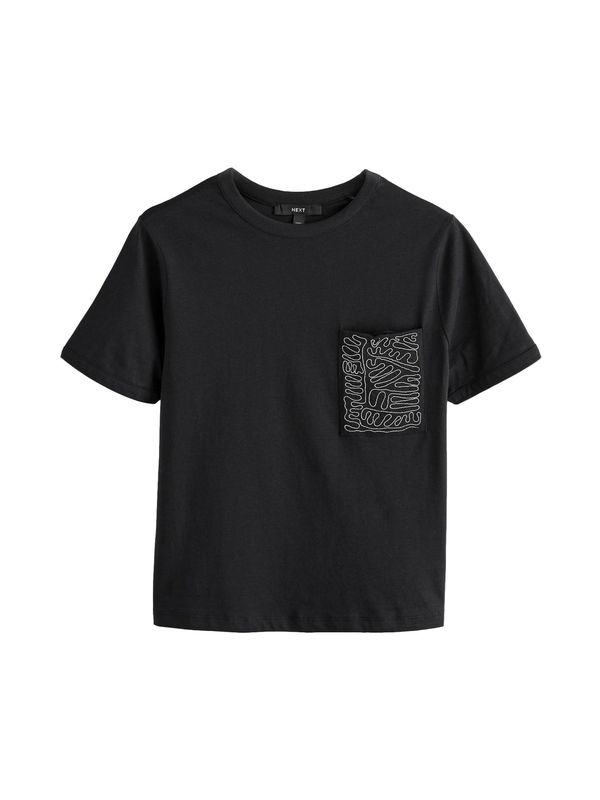Next Next Majica  črna / bela