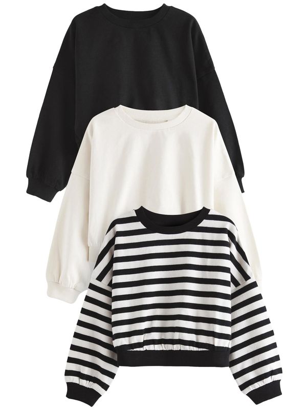 Next Next Majica  črna / bela