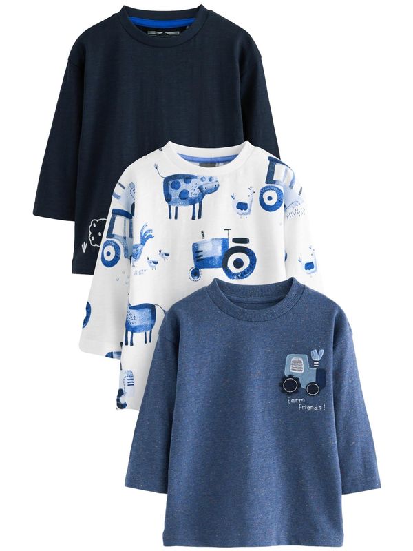 Next Next Majica  dimno modra / temno modra / bela