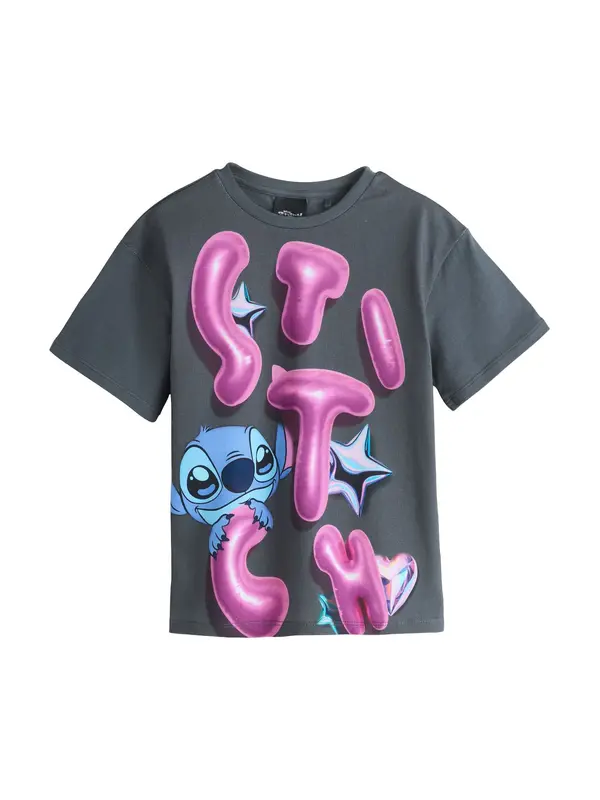 Next Next Majica 'Disneys Lilo & Stitch'  safir / nebeško modra / antracit / roza