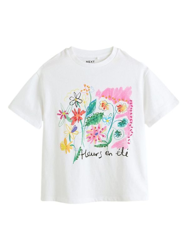 Next Next Majica  ecru / mešane barve