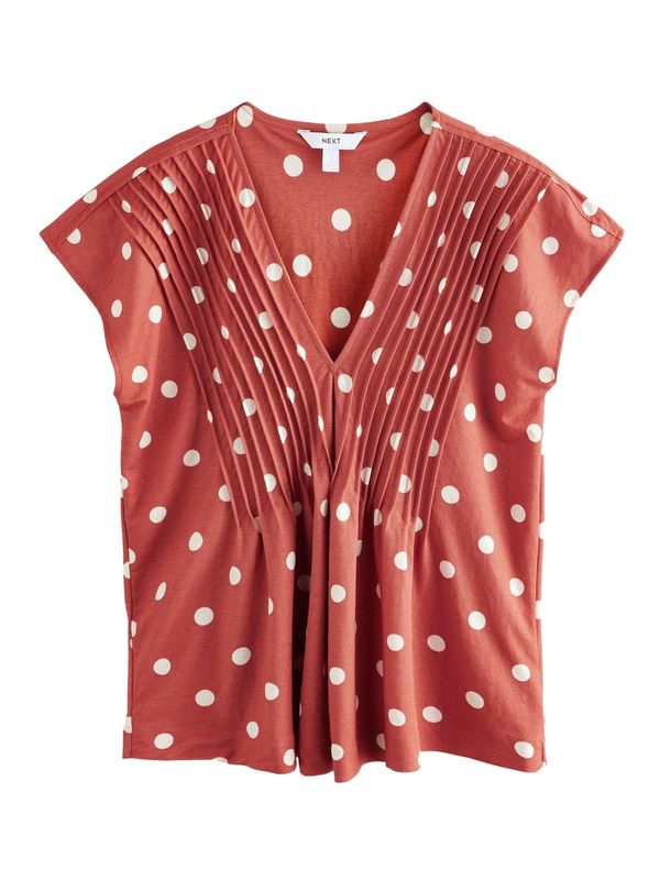 Next Next Majica  ecru / rjasto rdeča