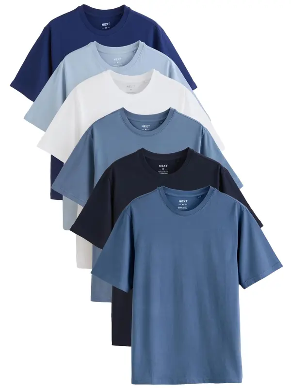 Next Next Majica 'Essential'  marine / moder denim / svetlo modra / temno modra / bela