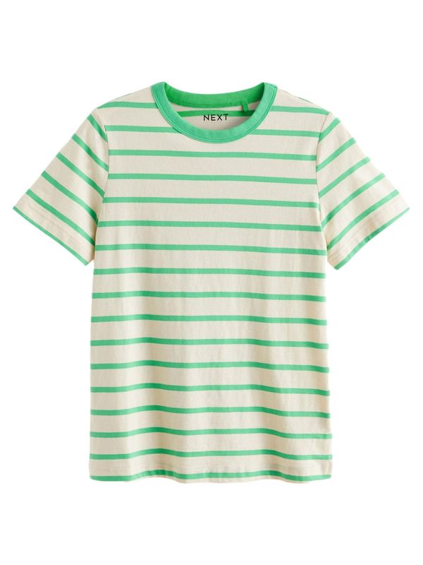 Next Next Majica 'Essential'  travnato zelena / volneno bela