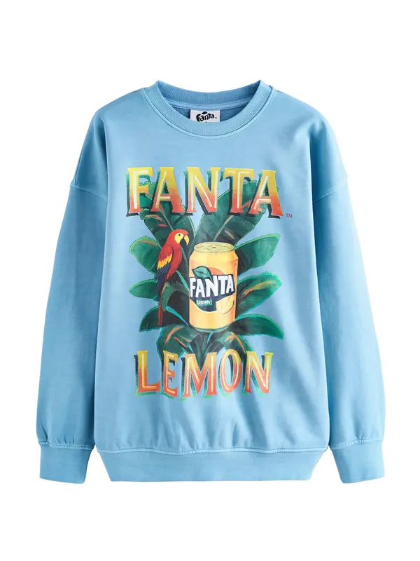 Next Next Majica 'Fanta Lemon'  svetlo modra / rumena / zelena / temno rdeča