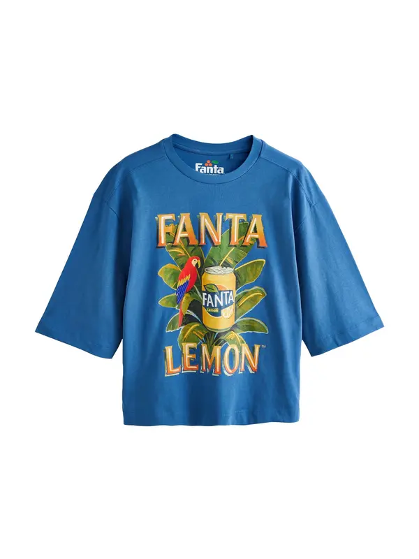 Next Next Majica 'Fanta'  modra / rumena / oliva / oranžna