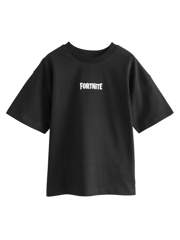 Next Next Majica 'Fortnite'  voda / rjasto rjava / črna / bela