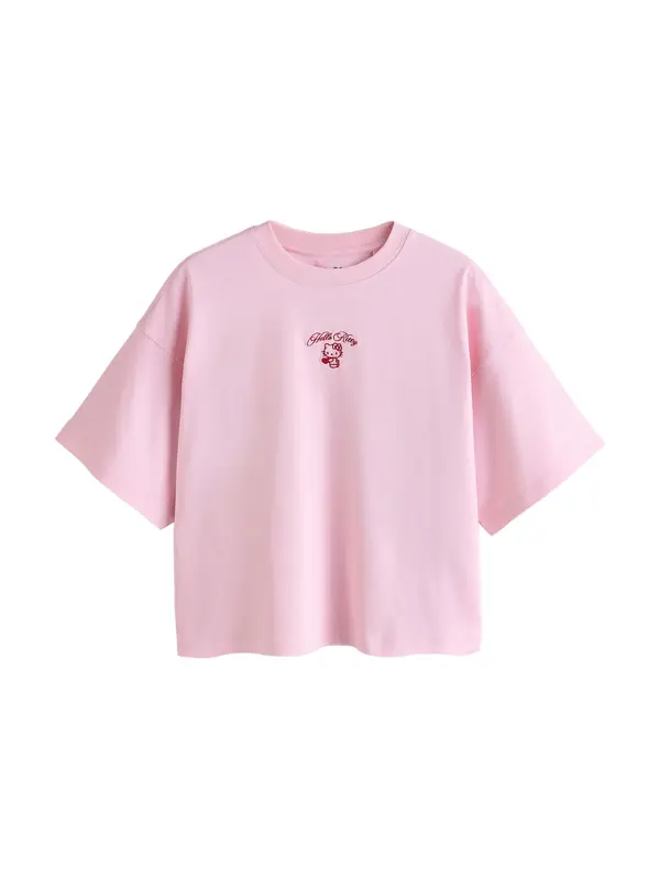 Next Next Majica 'Hello Kitty'  temno oranžna / roza / ognjeno rdeča