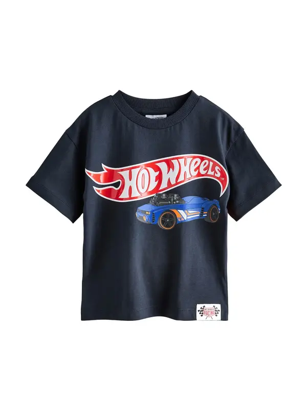 Next Next Majica 'Hot Wheels'  modra / mornarska / zelena / oranžna / rdeča / bela