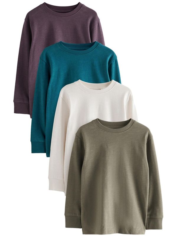 Next Next Majica  kaki / petrol / lila / bela