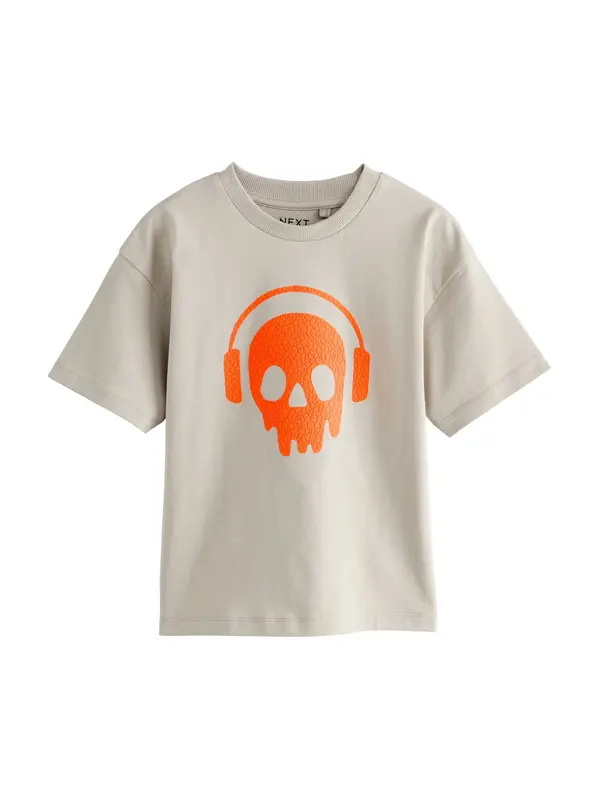 Next Next Majica  kamen / oranžna