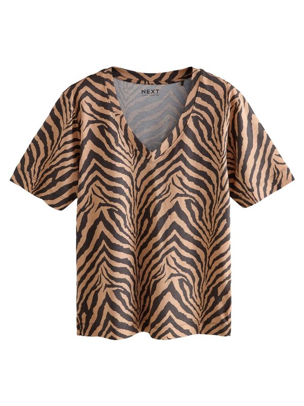 Next Next Majica  konjak / črna