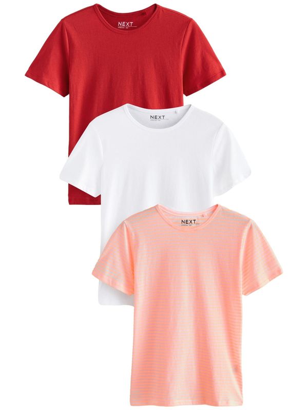 Next Next Majica  korala / roza / rdeča / bela