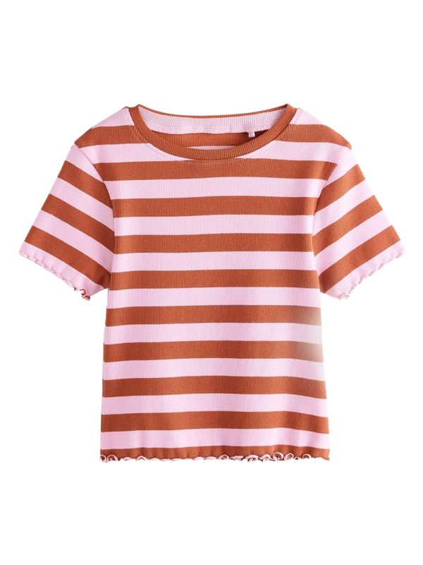 Next Next Majica  kostanj rjava / roza