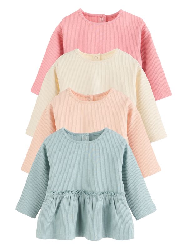 Next Next Majica  kremna / modra / marelica / roza