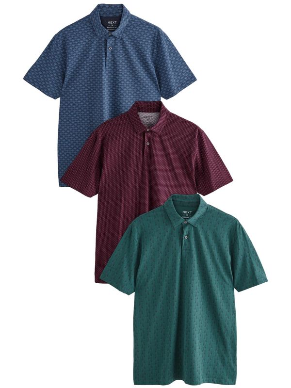 Next Next Majica  marine / golobje modra / smaragd / ciklama