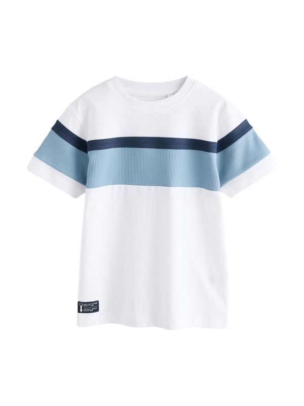 Next Next Majica  marine / svetlo modra / bela