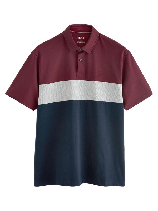 Next Next Majica  marine / svetlo siva / bordo