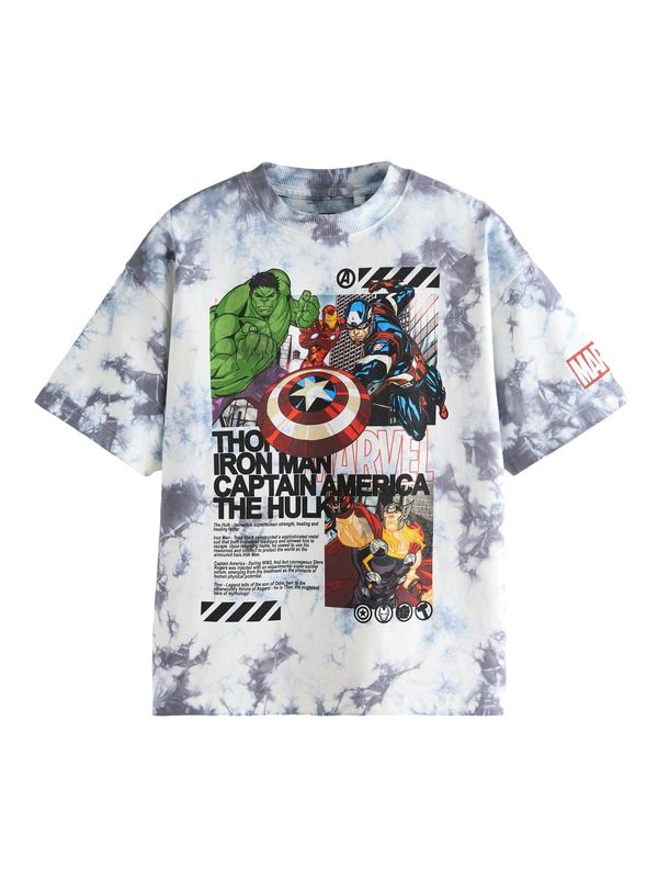 Next Next Majica 'Marvel'  siva / zelena / rdeča / bela