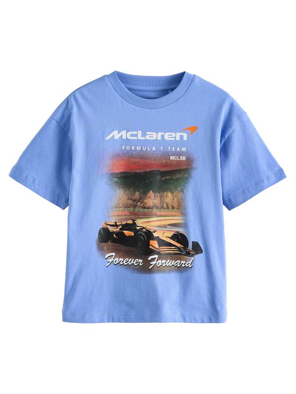 Next Next Majica 'McLaren F1'  nebeško modra / rjava / črna / bela