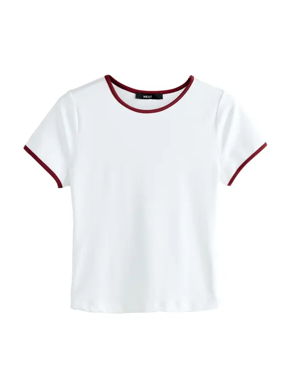 Next Next Majica  merlot / bela