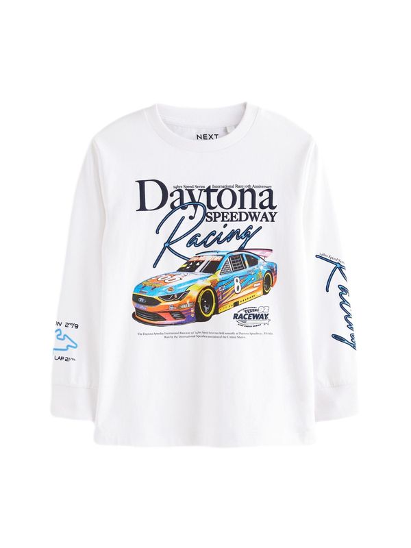 Next Next Majica  mešane barve / bela