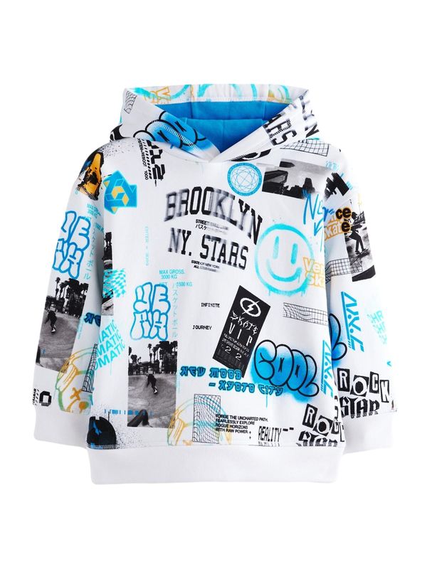 Next Next Majica  mešane barve / bela