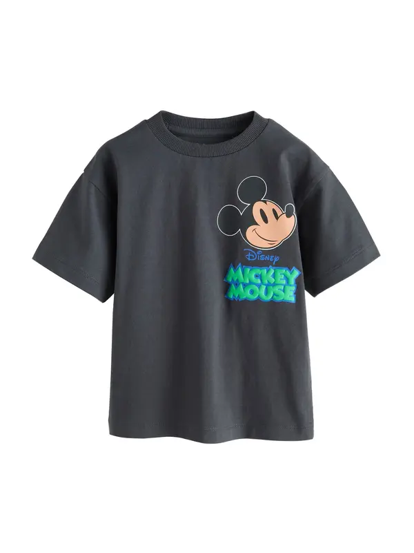 Next Next Majica 'Mickey Mouse'  bež / azur / temno siva / žad