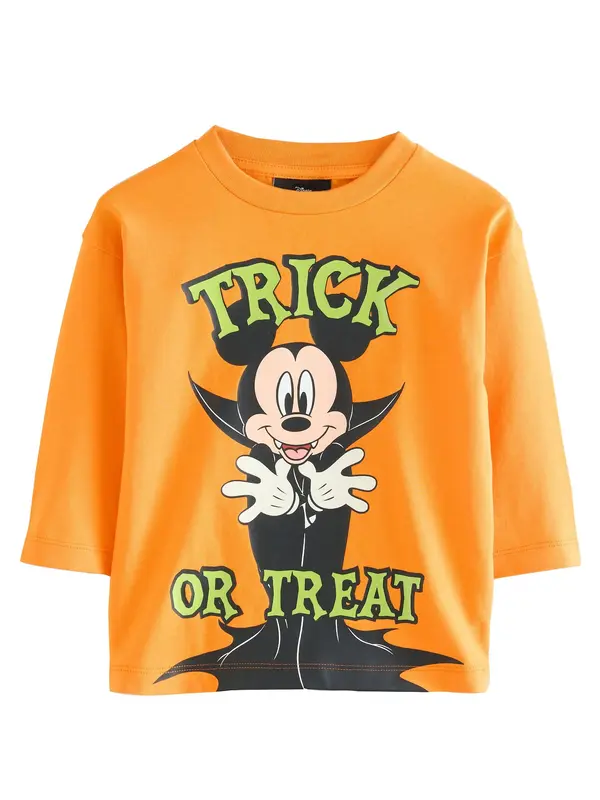 Next Next Majica 'Mickey Mouse'  bež / rumena / oranžna / črna