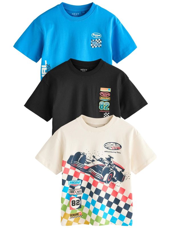 Next Next Majica  modra / marine / travnato zelena / rdeča / črna / volneno bela