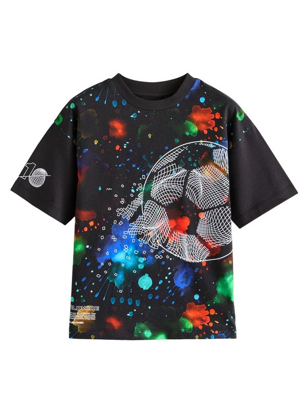 Next Next Majica  modra / rdeča / črna / bela