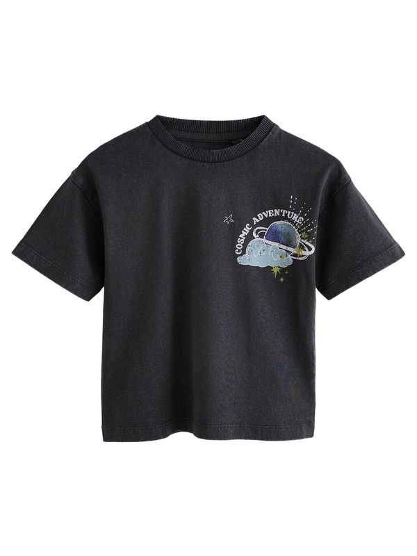 Next Next Majica  modra / svetlo modra / črna / bela