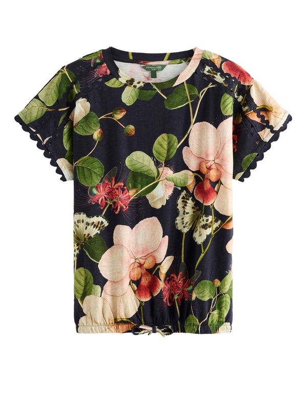 Next Next Majica  mornarska / jelka / pastelno roza / temno roza