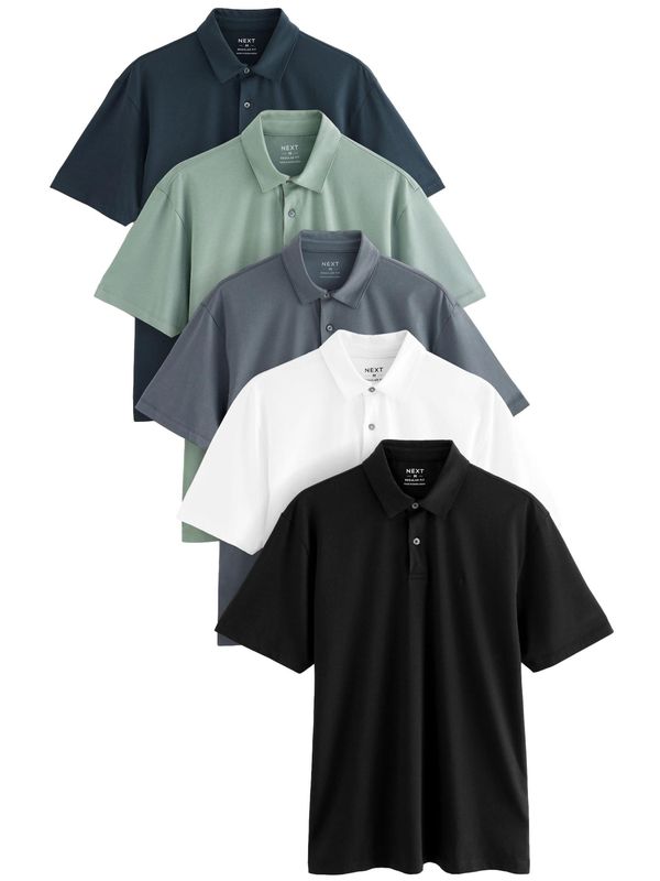 Next Next Majica  mornarska / opal / meta / črna / bela